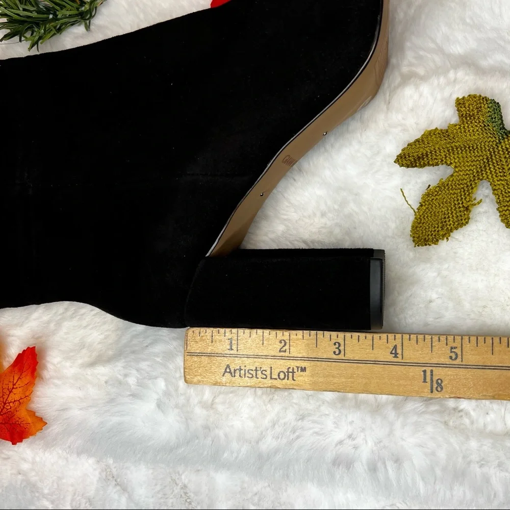 GIANNI BINI knee High Black Suede Boots.  #45